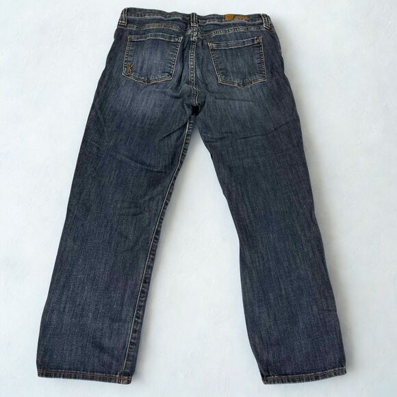 KUT from the Kloth Jeans Women’s 4 Bardot Crop Skinny Boyfriend Blue Stretch Mid - Picture 2 of 8